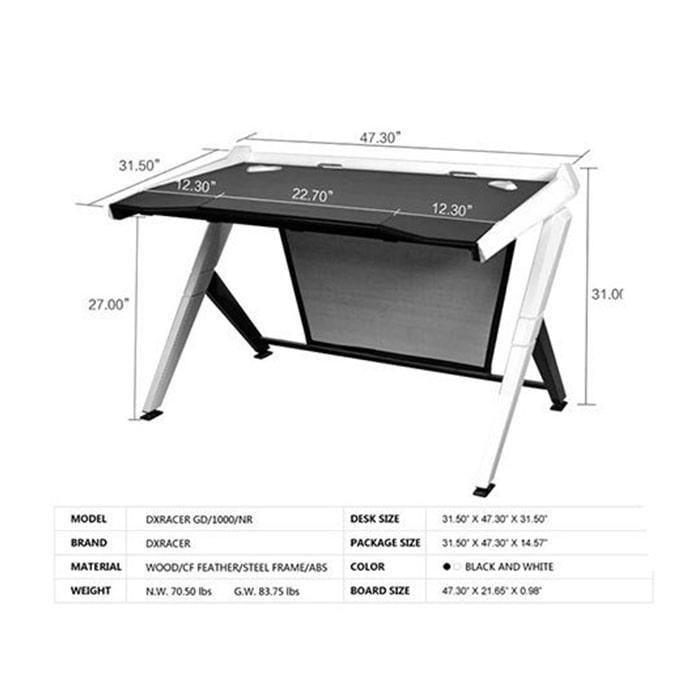 Bàn DXRacer Gaming Desk GD/1000/NW