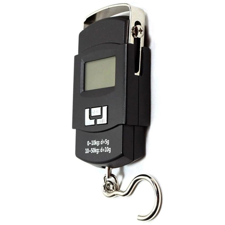 Cân mini xách tay A08 50kg kèm pin (Đen)