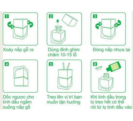 Tinh dầu treo xe ô tô sả chanh
