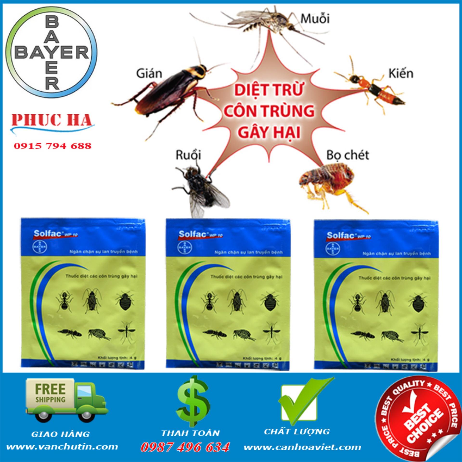 [HCM]Thuốc diệt côn trùng Muỗi Rận Mạt Gián Kiến Rệp Ve 2Gói