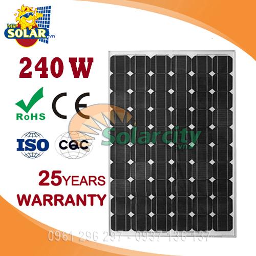 PIN NĂNG LƯỢNG MẶT TRỜI MONO 240W - 60V ĐIỆN ÁP CAO