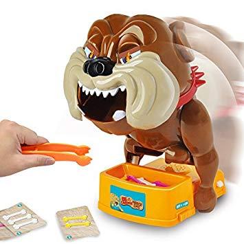 Bộ đồ chơi gắp xương chó bull loại đặc biệt lớn nhất - nâu