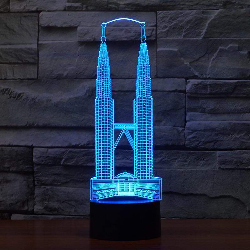 Đèn Led 3D loại lớn Tháp đôi Kuala Lumpur
