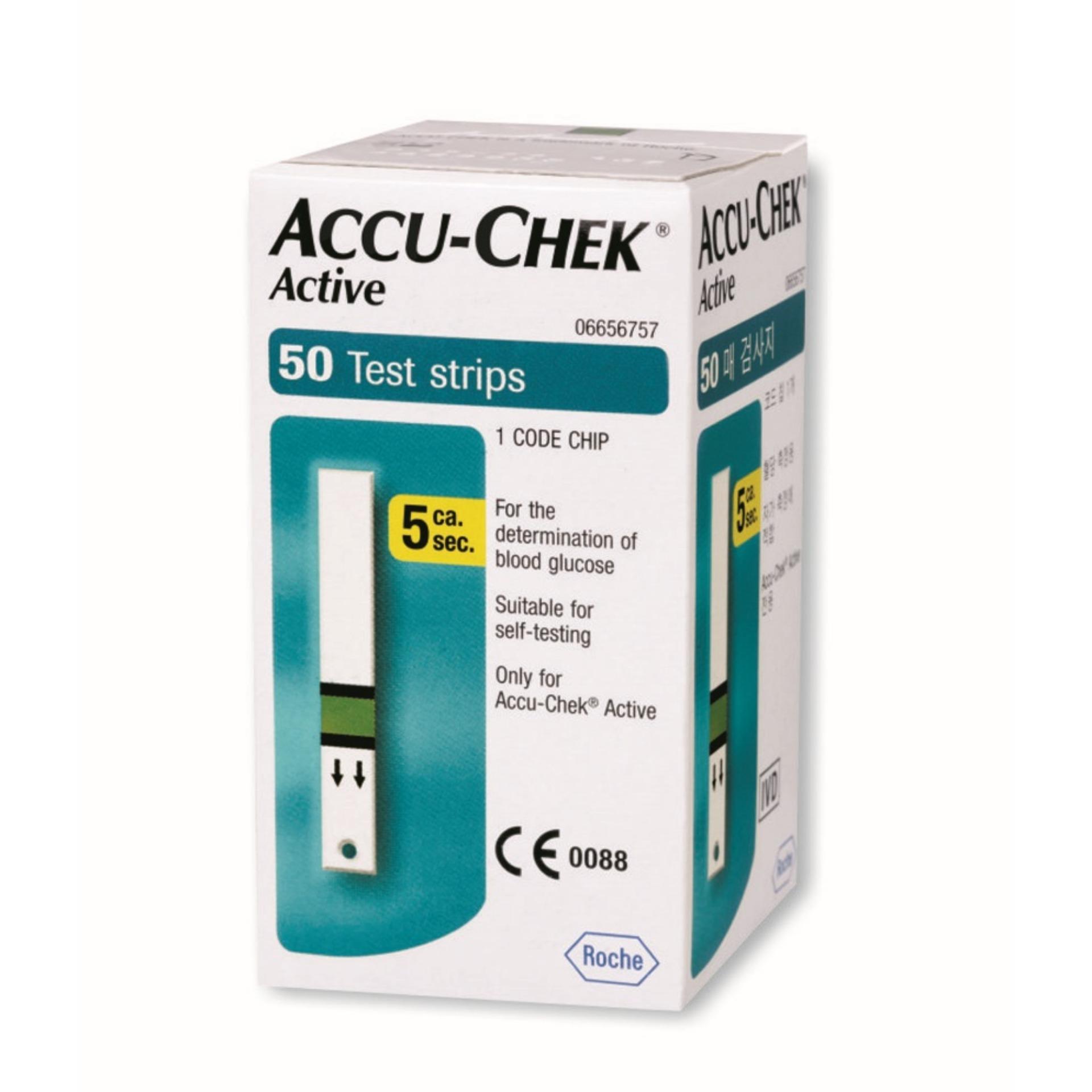 Que thử đường huyết accu chek active 50