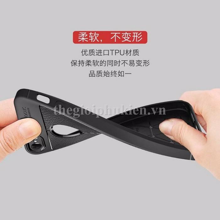 Ốp lưng iPhone 5, 5S, SE silicon giả da, chống sốc Auto Focus