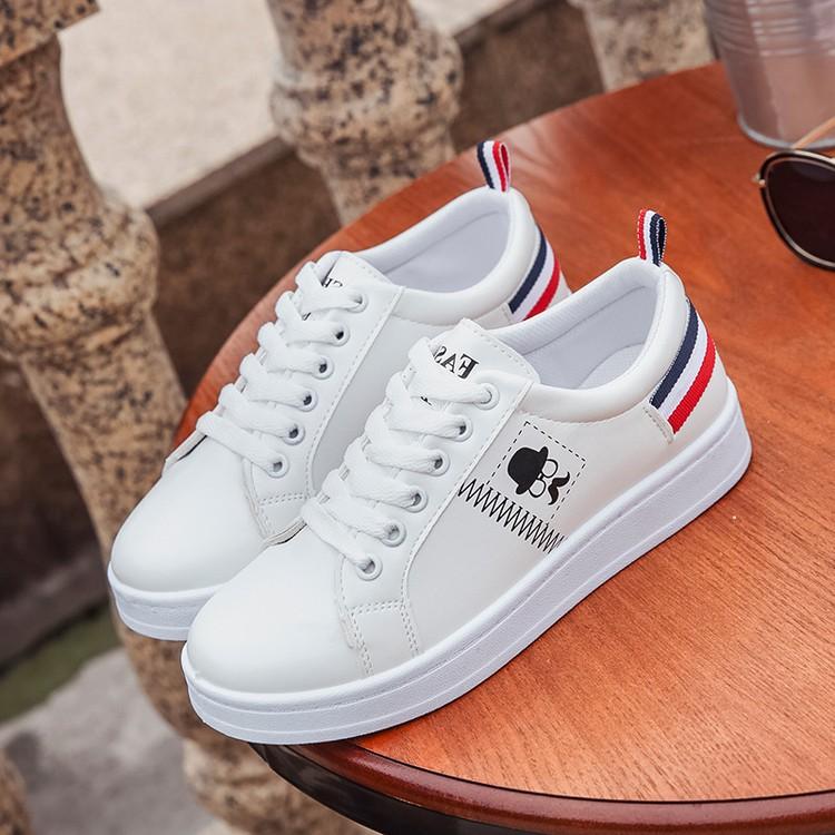 Giày thể thao sneaker nữ gót màu cực hot hit