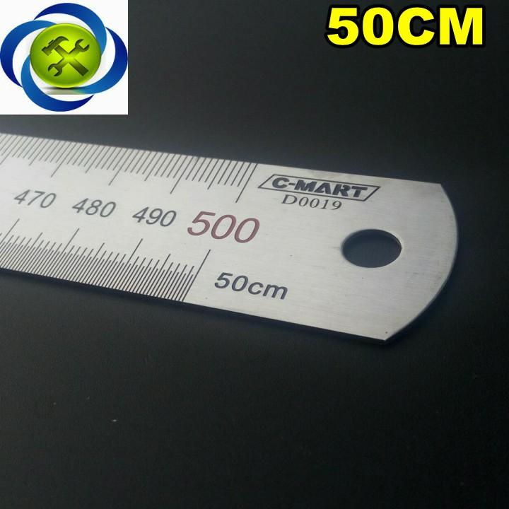 [HCM]Thước lá C-Mart D0019-500 500mm (50cm)