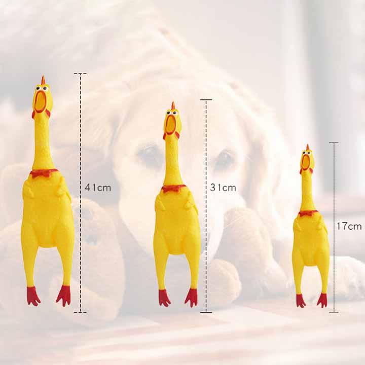[HCM]Con gà đồ chơi la hét (màu ngẫu nhiên) - Gà 17cm