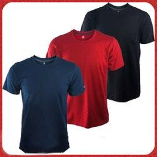 [HCM]Combo 3 áo thun nam body cổ tròn vải dày mịn thoáng mát phong cách Hàn Quốc ( đen/ xanh đen/ đỏ đô )