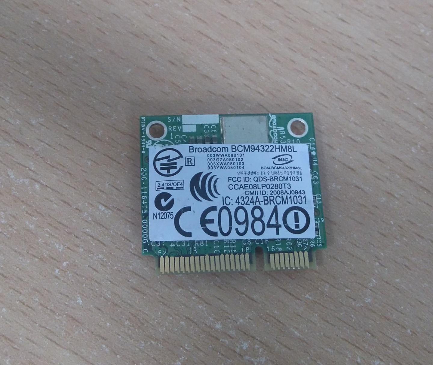 Card WiFi Laptop Broadcom BCM94322HM8L