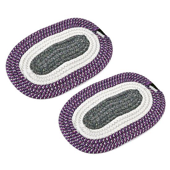 combo 2 Thảm lau chân hình bầu dục siêu bền