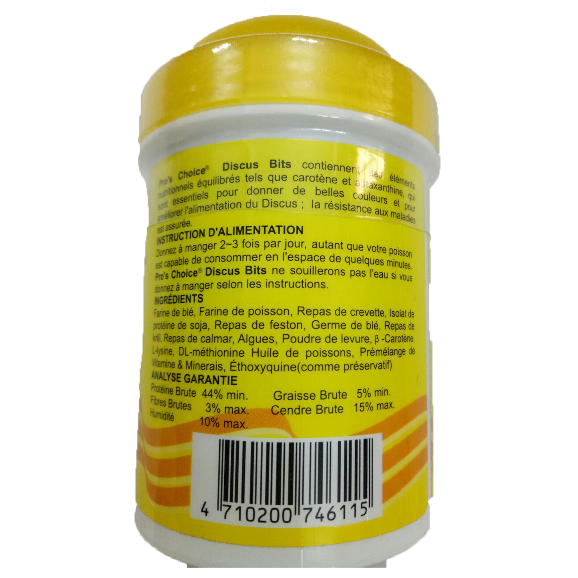 Hũ Thức Ăn Cá Dĩa Pros Choice 60g (Dạng Viên) - Thức Ăn Cá Đĩa Cao Cấp