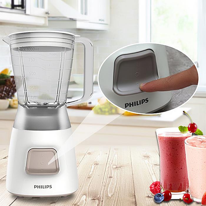 Máy xay sinh tố Philips HR2056 (Trắng) - Hàng nhập khẩu