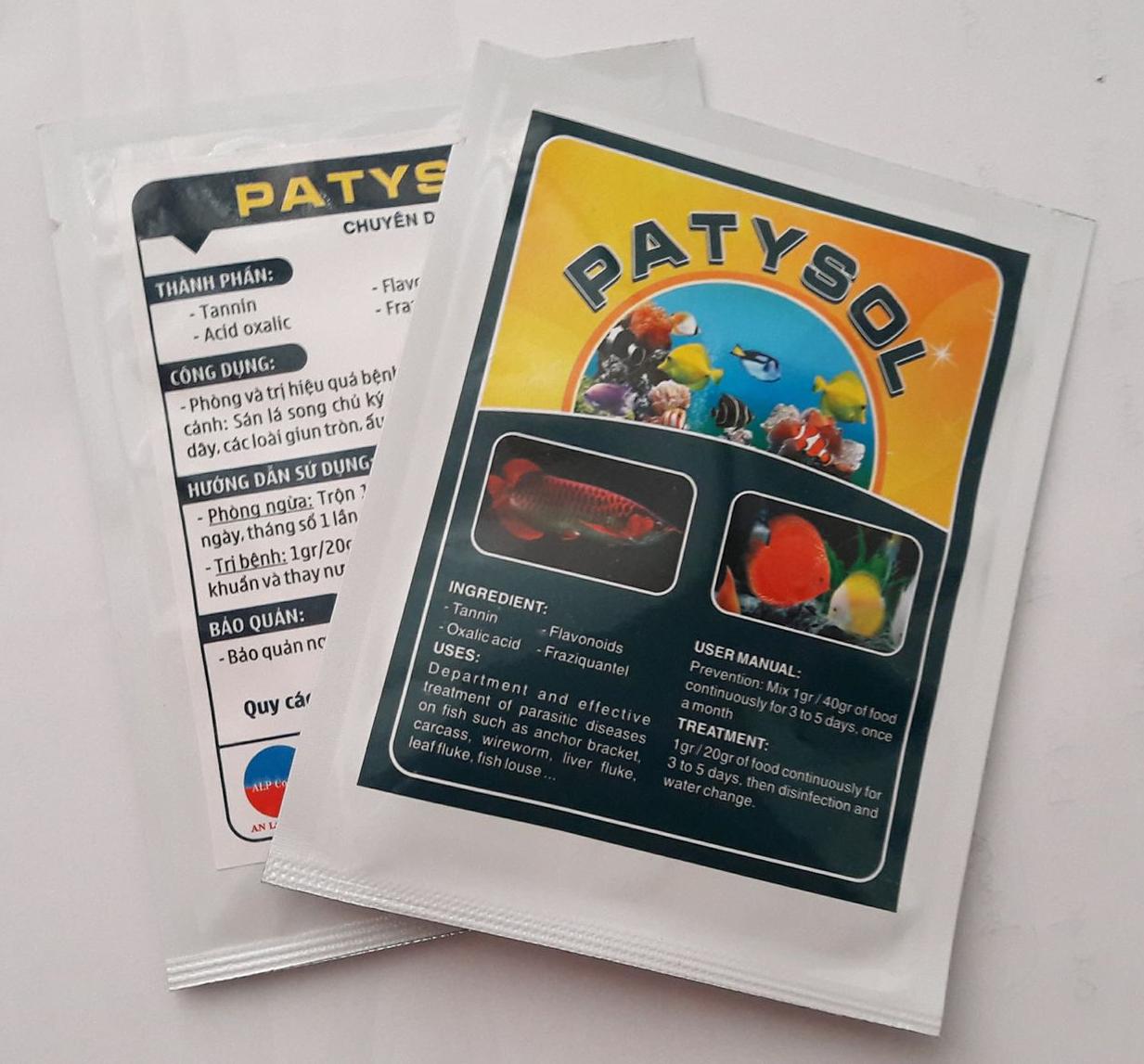 [Cá] PATYSOL: trị ký sinh trùng Gói 10g