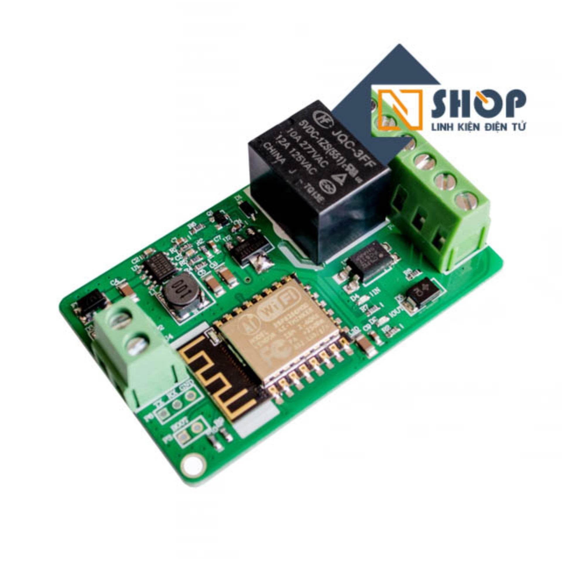 Mạch điều khiển wifi relay ESP8266 V12