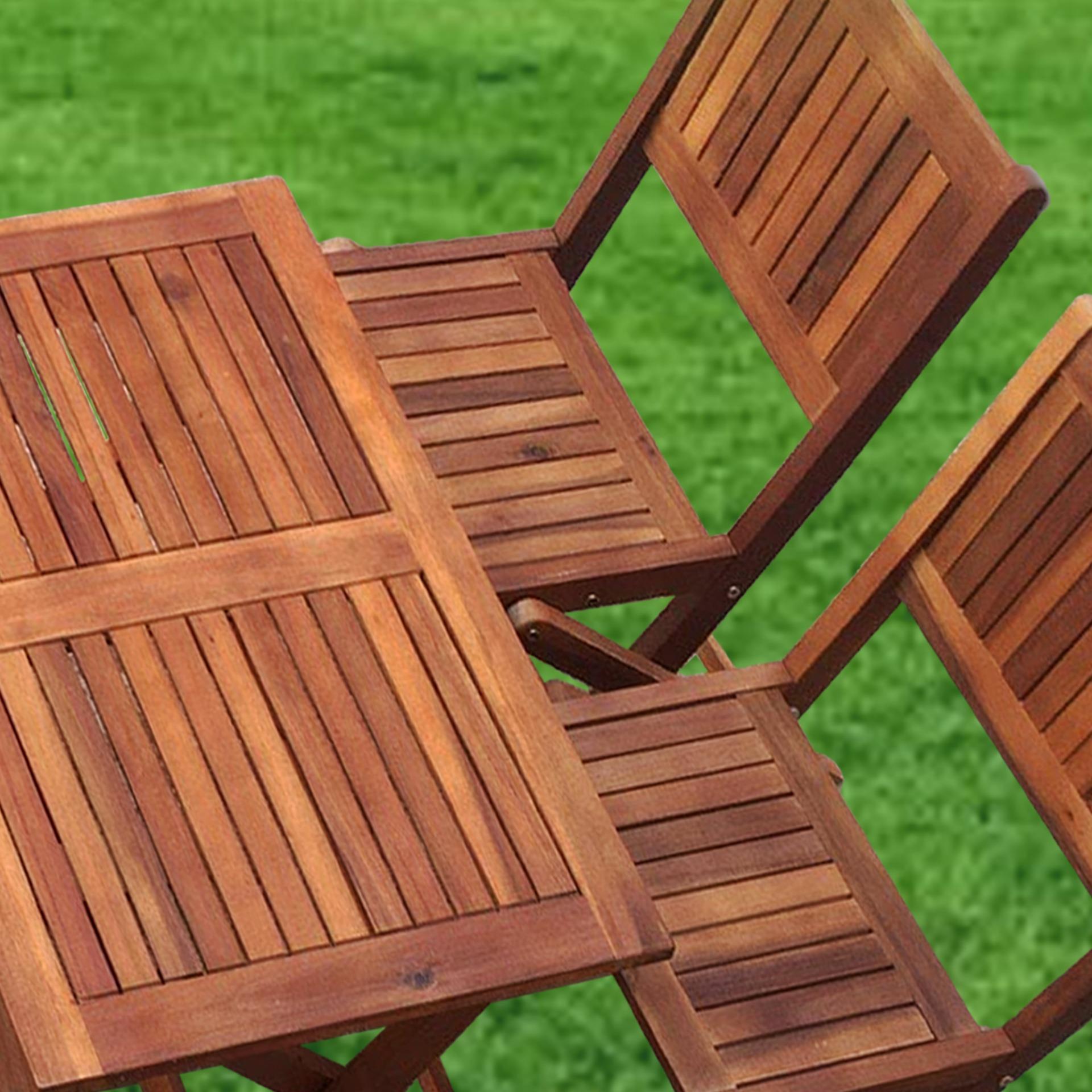 Bàn ghế gỗ xếp 45x60 cao 50cm