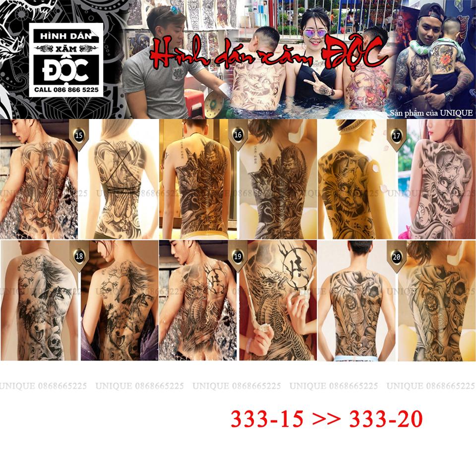 UNIQUE - Tattoo Sticker 36x48cm KI LAN HONG