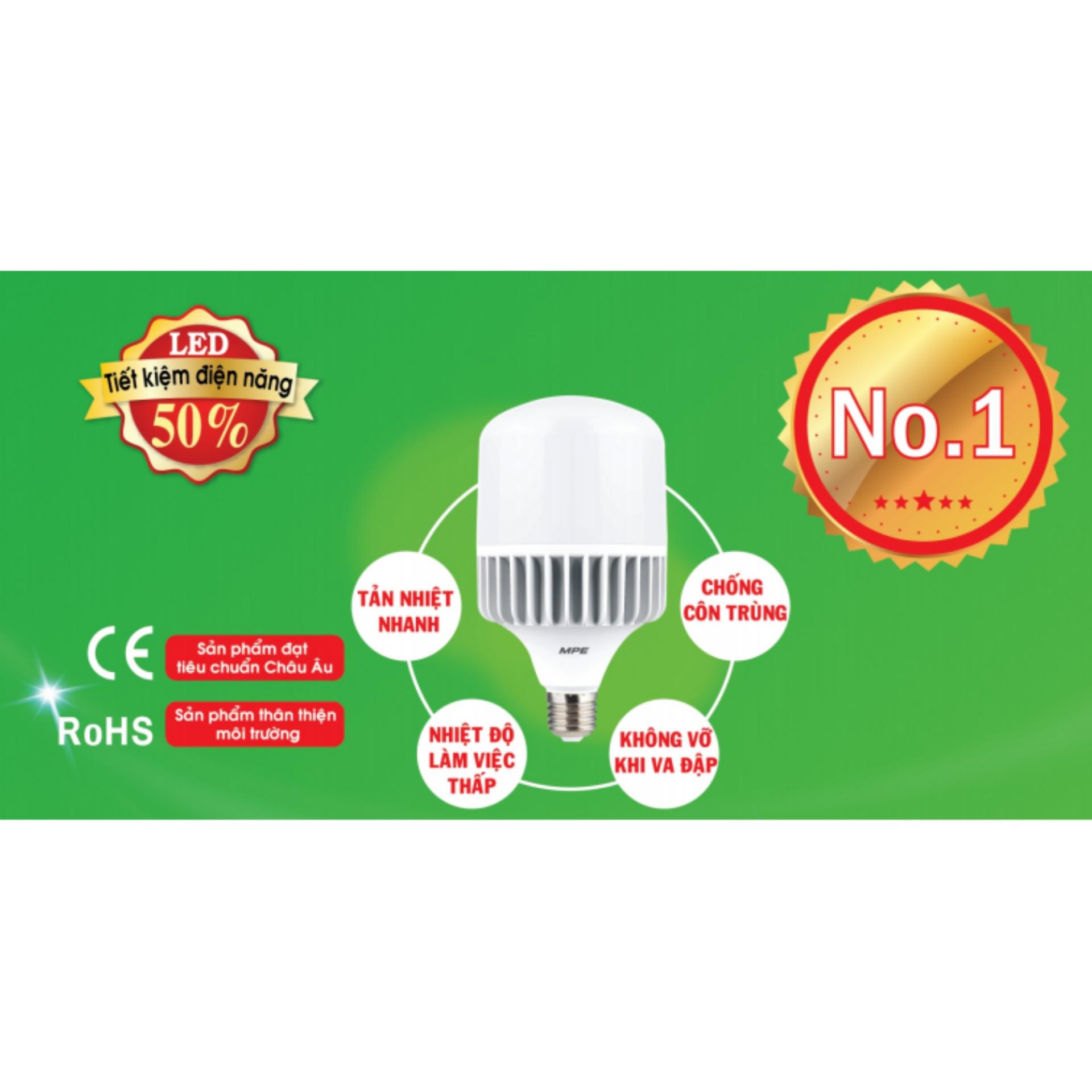 Bóng đèn Led Bulb 60W MPE ( Ánh Sáng Trắng ) - Điện Việt