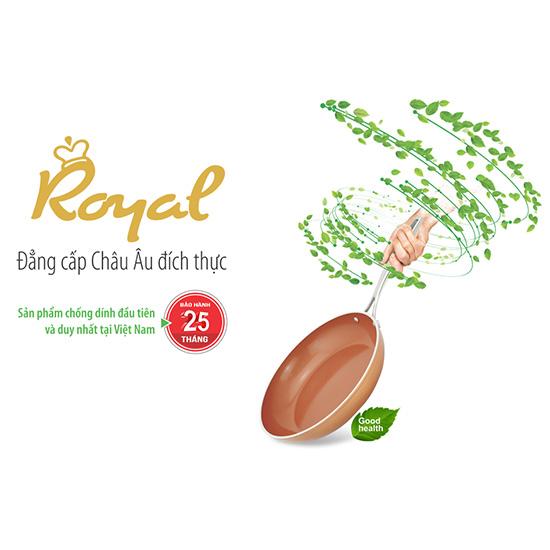 Chảo Chống Dính Vung Kính 28cm Elmich Royal Premium EL-1177 Dùng Bếp Từ