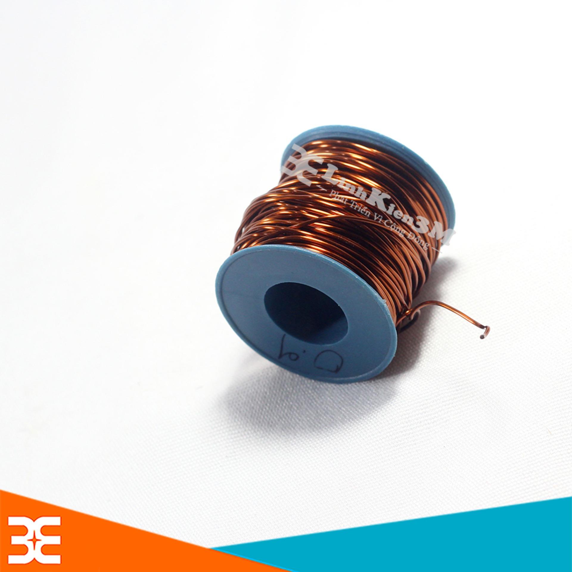 Cuộn 100g Dây Đồng Bọc Cách Điện 0.9mm