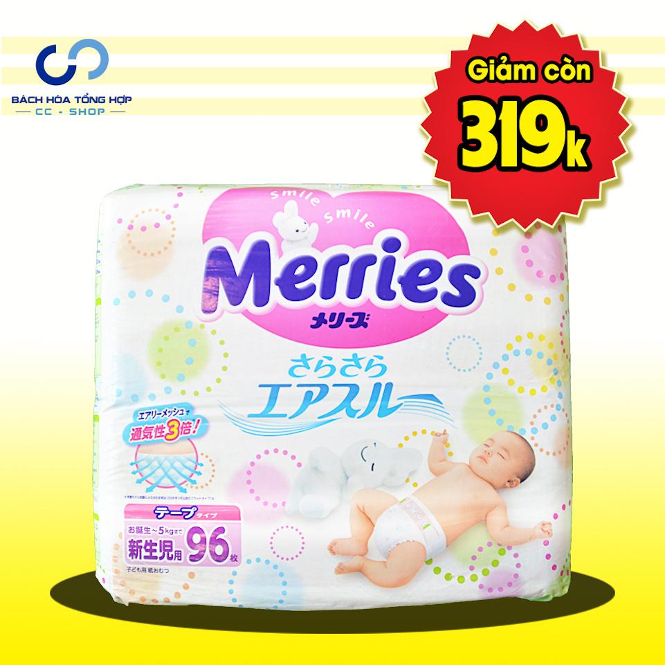 TẢ DÁN MERRIES NỘI ĐỊA NHẬT SIZE NEWBORN 96