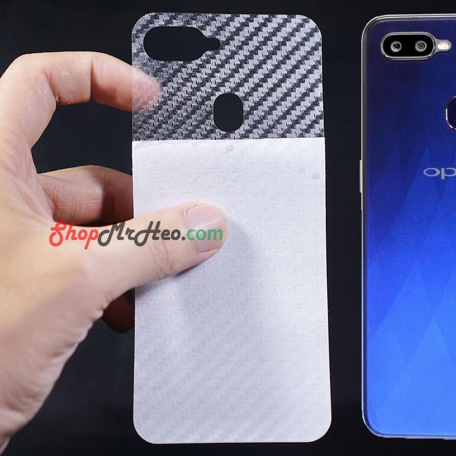 Bộ 3 skin dán mặt lưng vân 3d oppo f9