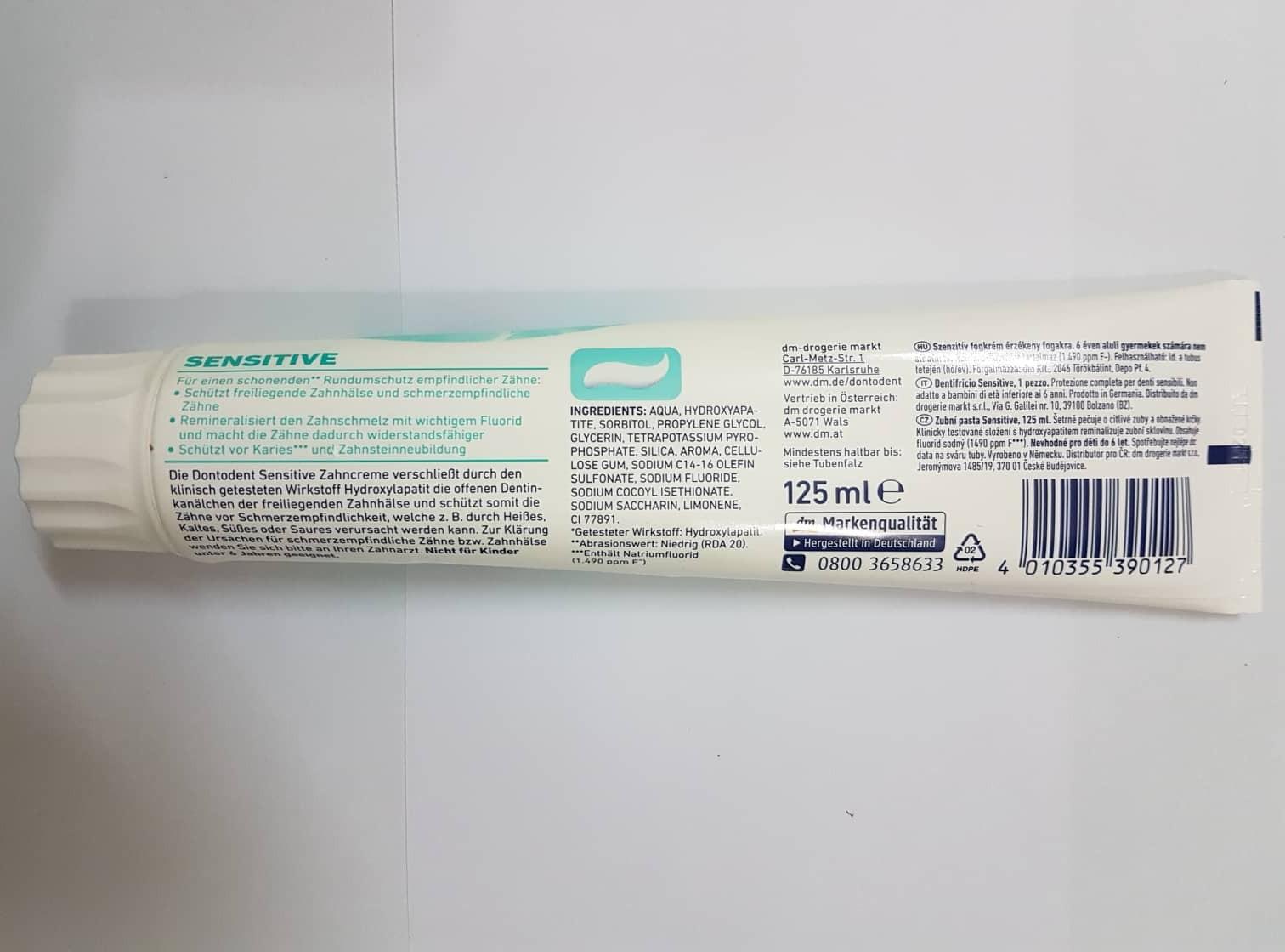 Kem đánh răng Dontodent, xách tay Đức