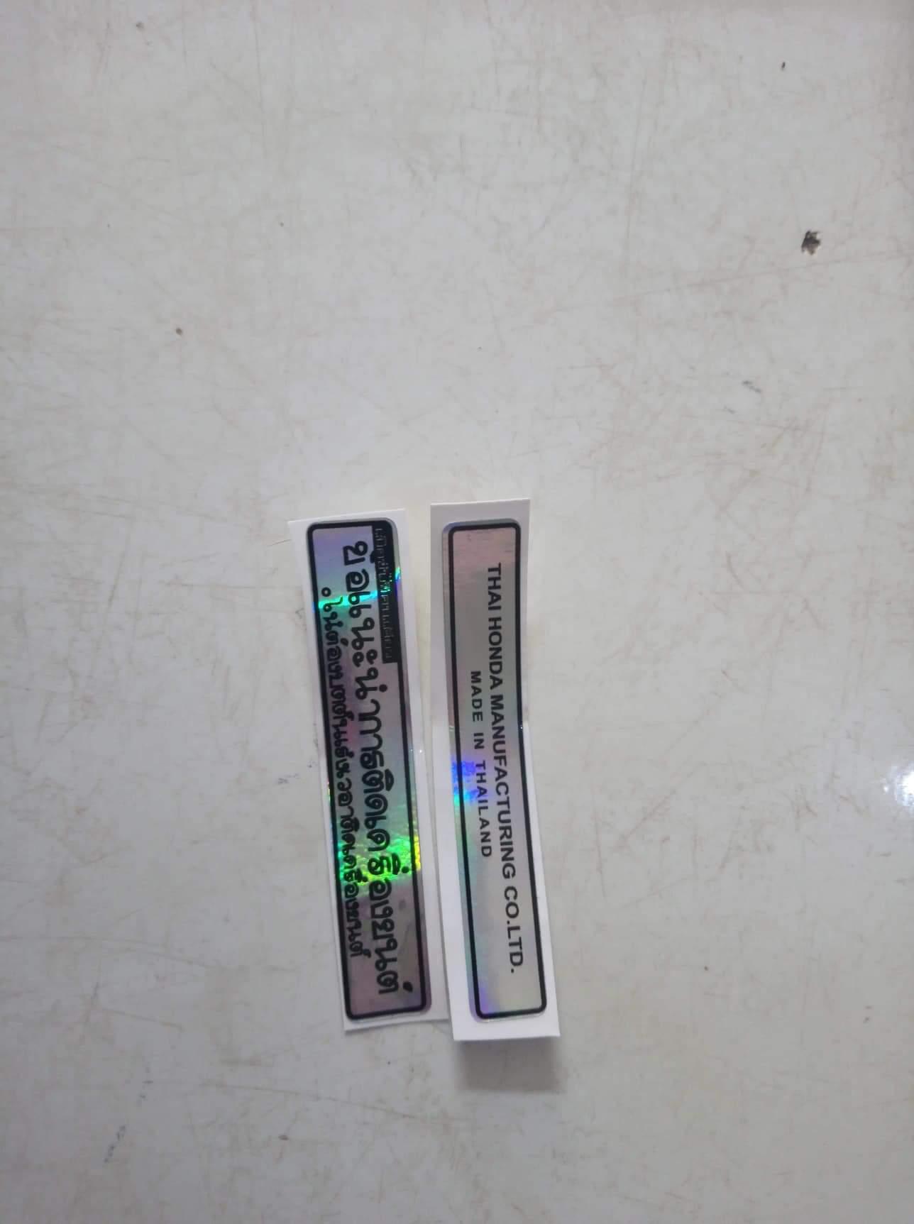 Tem thông số Thái 7 màu