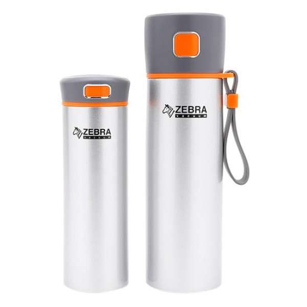 Bộ 2 bình giữ nhiệt Zebra 480ml & 300ml 184165 (BẠC)