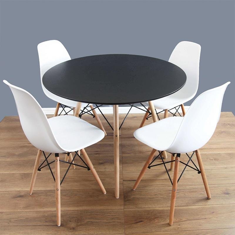 Bộ bàn tròn Eiffel 80 cm 4 ghế Eames