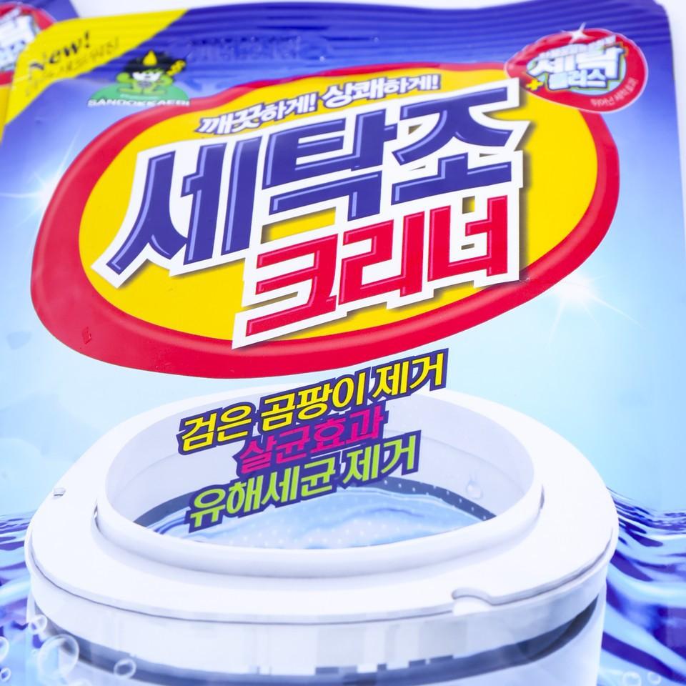 Bột tẩy vệ sinh lồng máy giặt Hàn Quốc gói 450gr