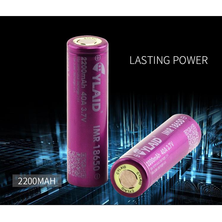 Pin 18650 CYLAID IMR 3.7v 2200mAh 40A