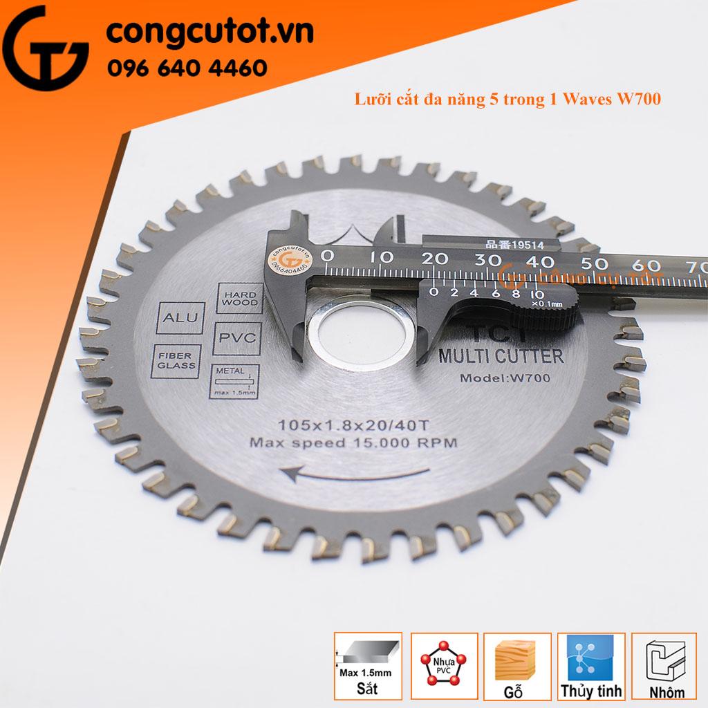 Lưỡi cắt, đá cắt đa năng 5 in 1 Waves W700