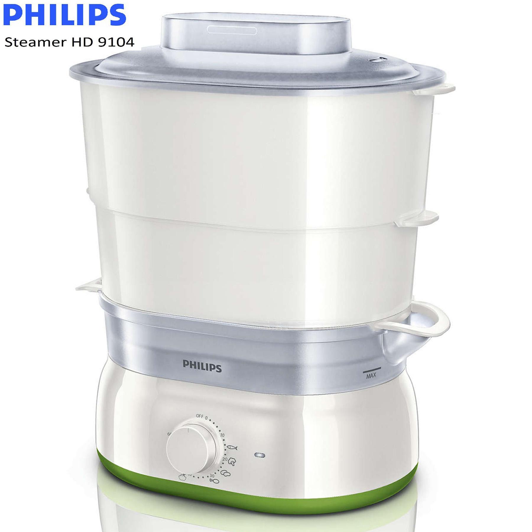 Nồi hấp Philips HD9104 2 tầng - Hàng nhập khẩu