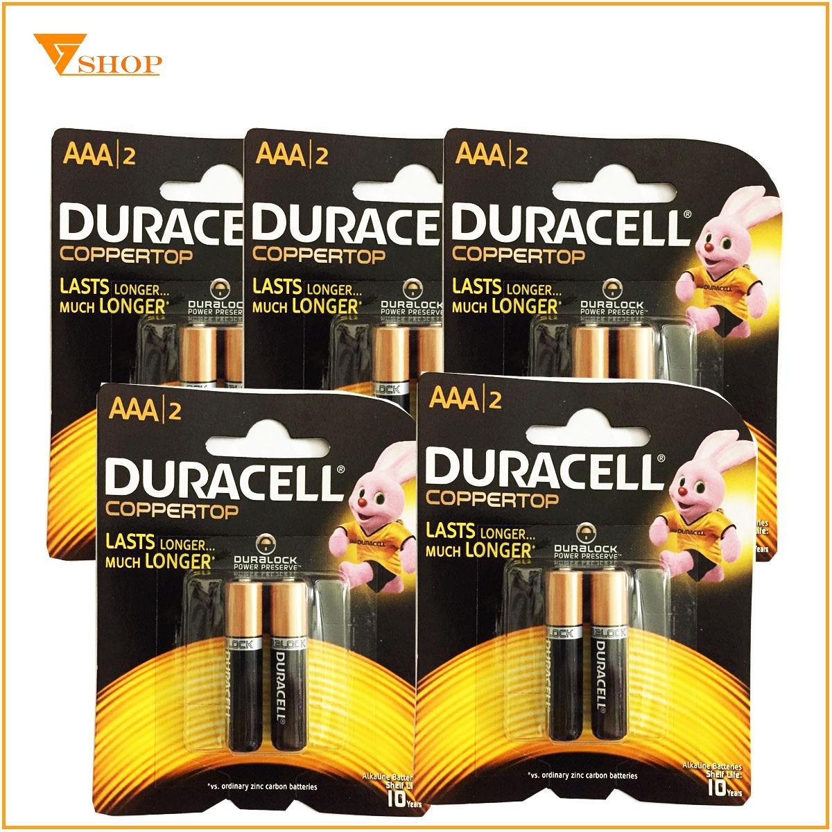 Combo 5 Vỉ pin AAA Duracell Alkaline (1 vỉ 2 viên)
