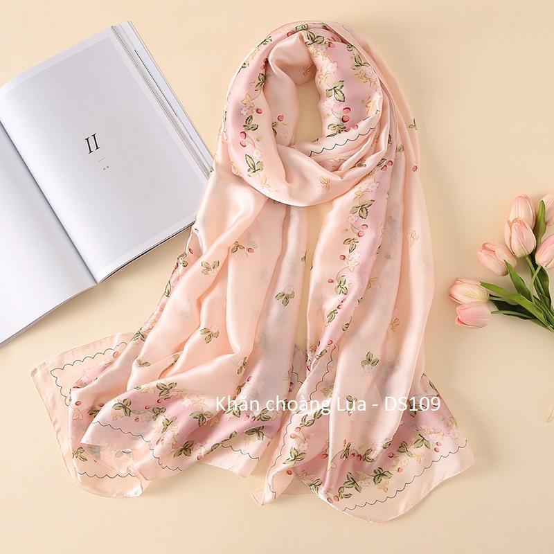 Khăn choàng lụa thời trang cao cấp DS109 - Size 90cm X 180cm
