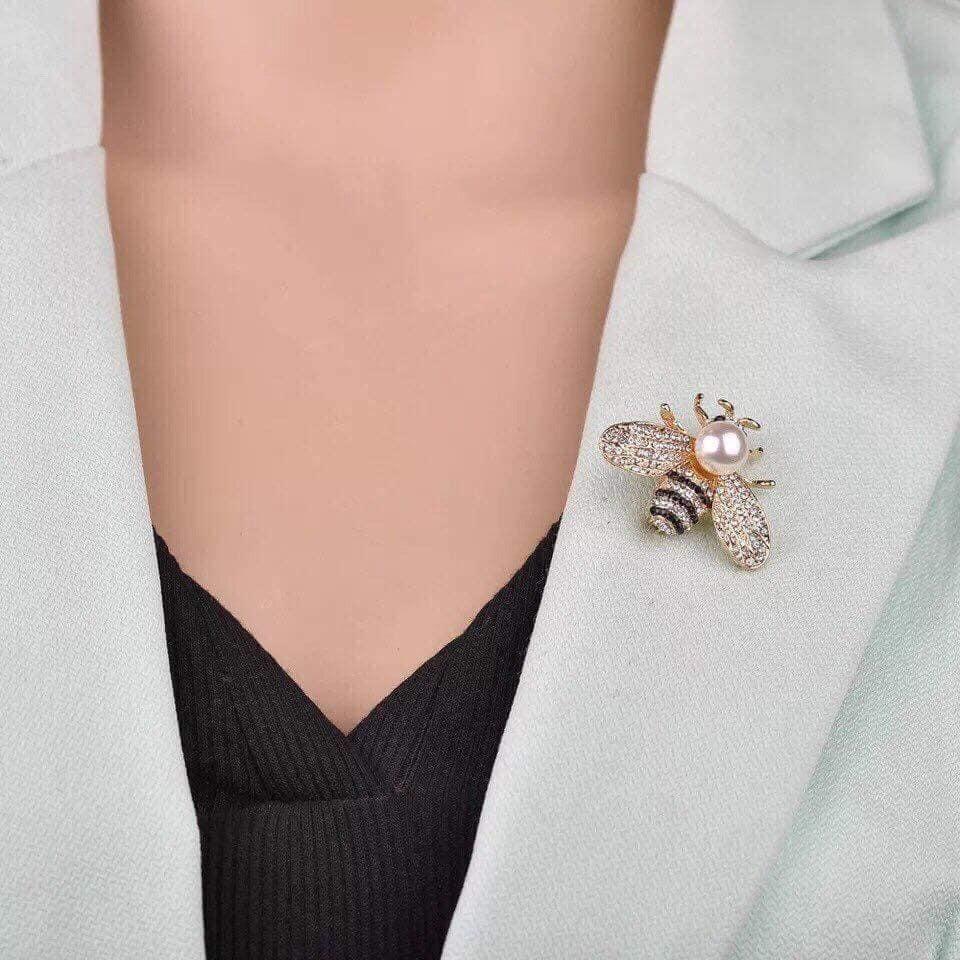 Cài Áo Ong Mật đính đá sang chảnh