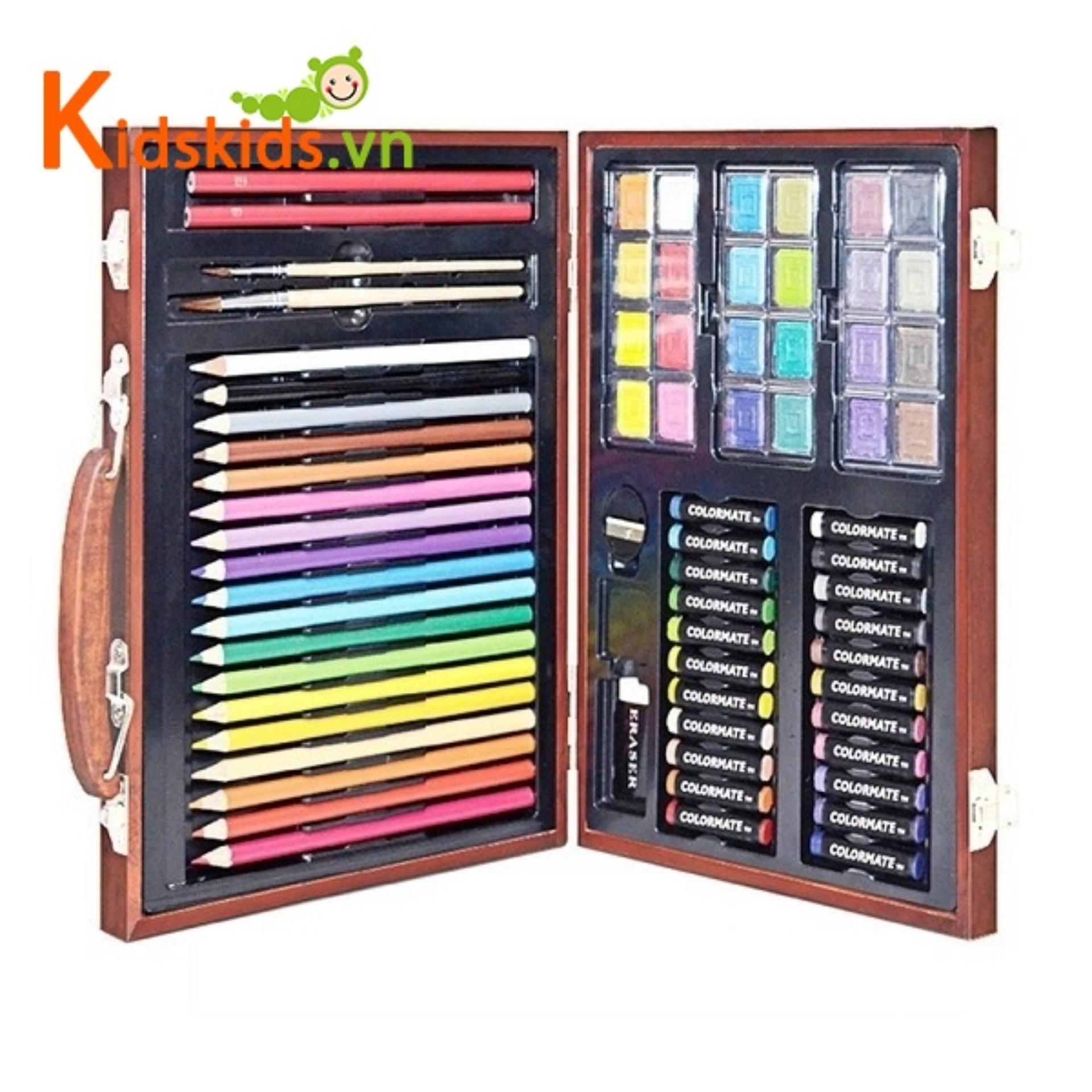 Bút màu hộp gỗ M 74 Colormate