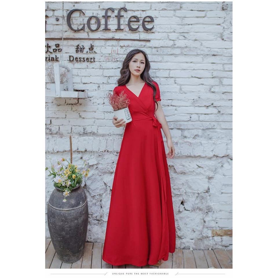 [HCM]ĐẦM MAXI TAY CON.......CAM KẾT HÀNG Y HÌNH