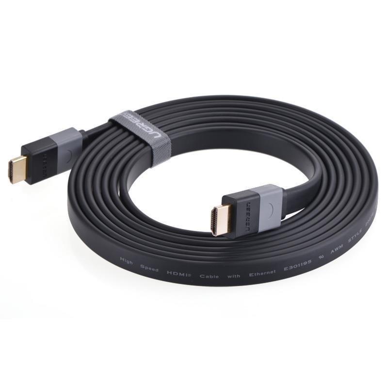 [HCM]Cáp HDMI 8M Ugreen 30113(HD120)- Cáp dẹp 3D 4K*30Hz Enthernet RCA