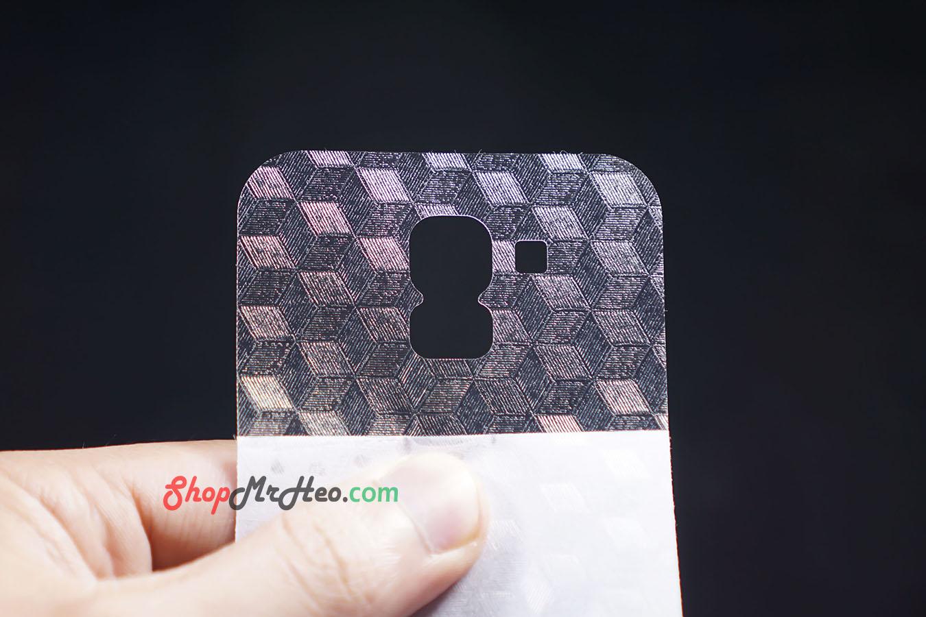 [HCM]Bộ 3 Skin Dán Mặt Lưng Vân 3D Samsung J6 2018