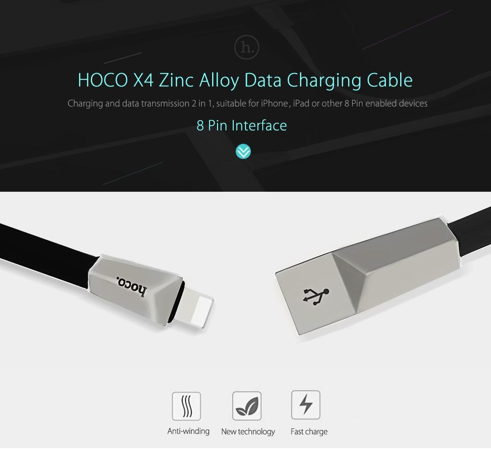 [HCM]Cáp sạc cao cấp Hoco X4 cổng Lighting sạc nhanh siêu bền dành cho Iphone/Ipad