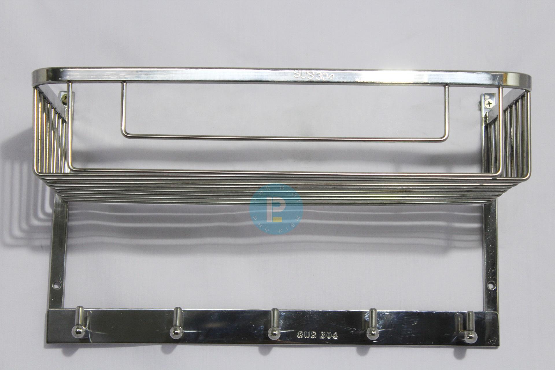 KỆ RỔ PHÒNG TẮM INOX 304 CAO CẤP