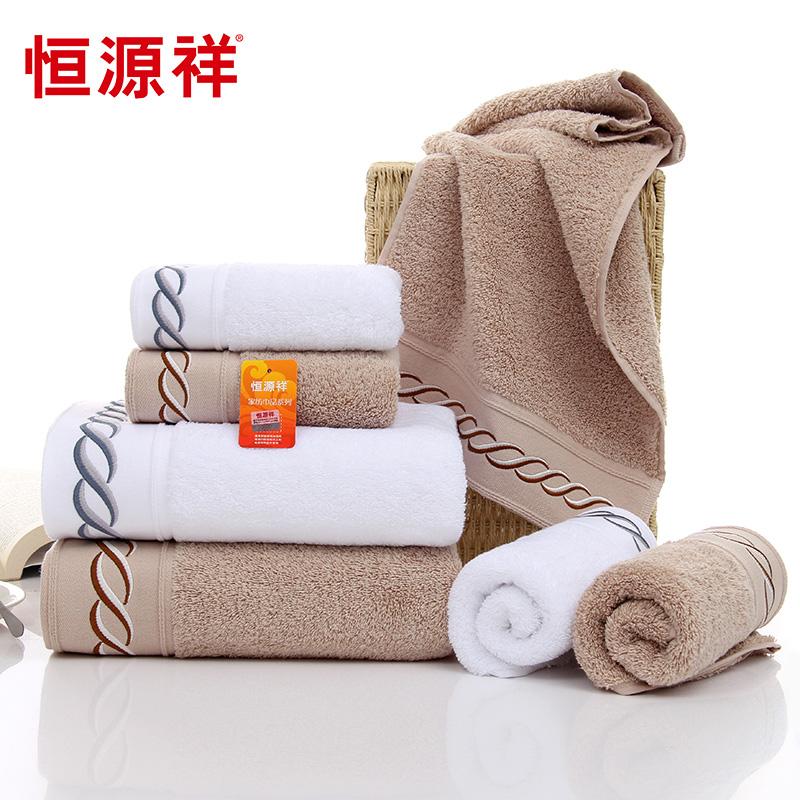 Hengyuanxiang 100% Cotton Màu Mềm Mại Hút Nước Khăn Mặt Khăn Mặt