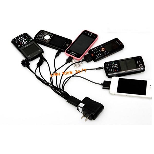 Dây Cáp Sạc Đa Năng 10 Đầu Cổng USB