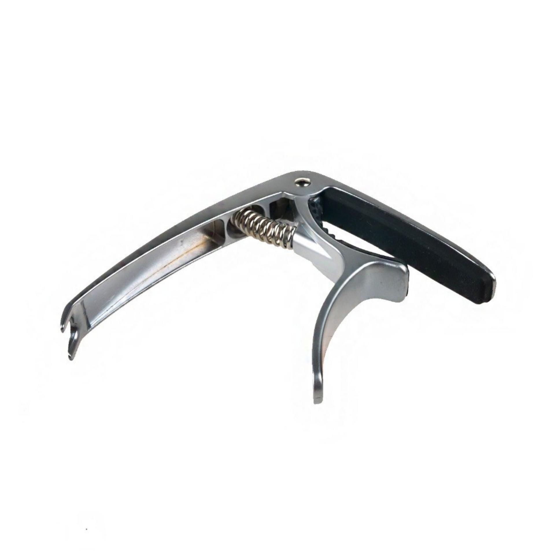 Kẹp Capo đàn guitar inox 2 chức năng (kẹp tông, bẩy chốt) màu đen