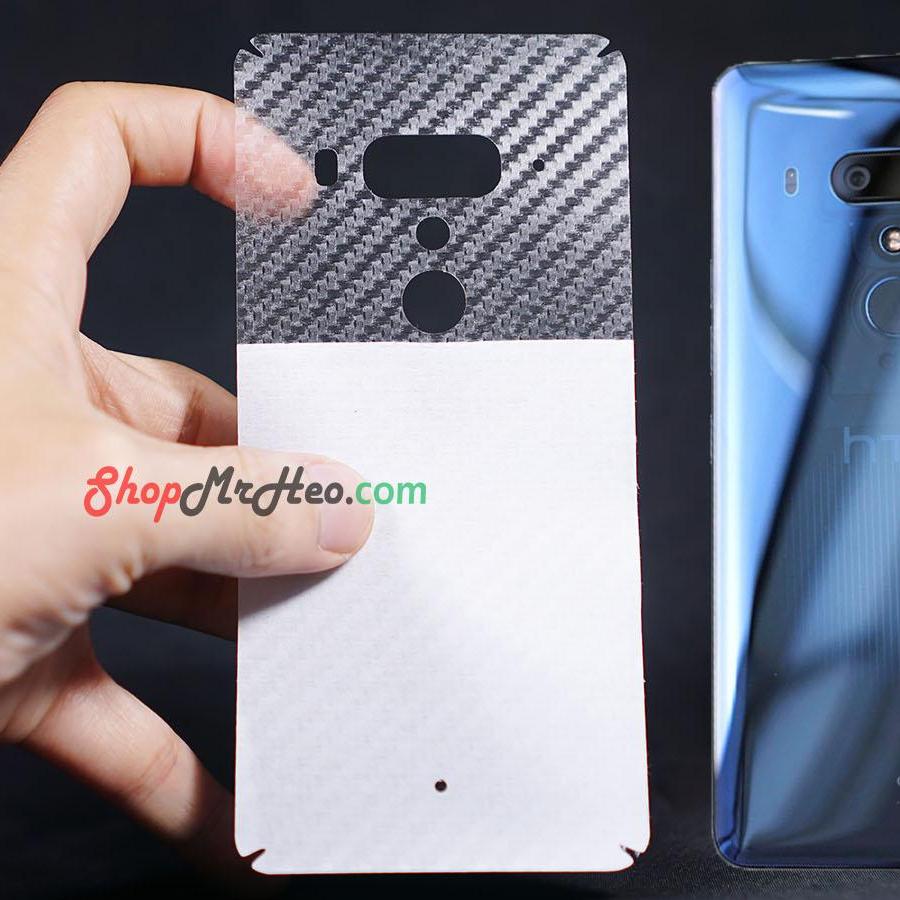 [HCM]Bộ 3 Skin Dán Mặt Lưng Vân 3D HTC U12 Plus - U12+