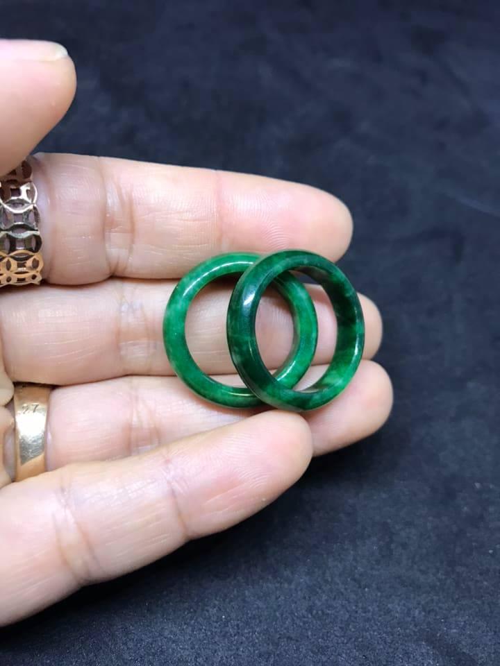 COMBO 2 NHẪN CẨM THẠCH XANH LÁ