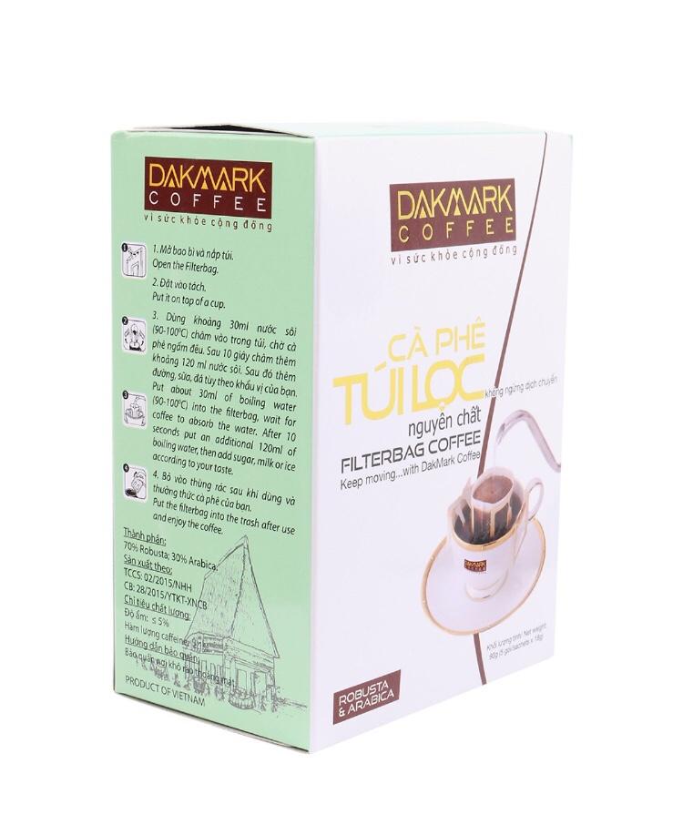Cà phê Túi lọc Phin giấy DakMark