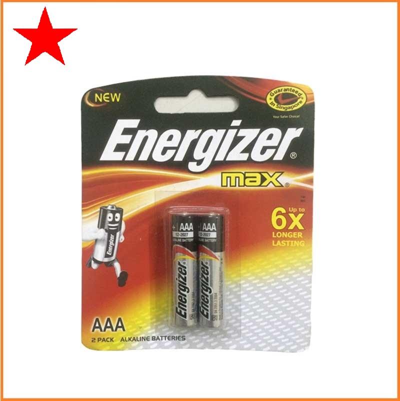 Combo 2 vỉ pin đũa AAA Energizer Alkaline chính hãng (1 vỉ 2 viên)